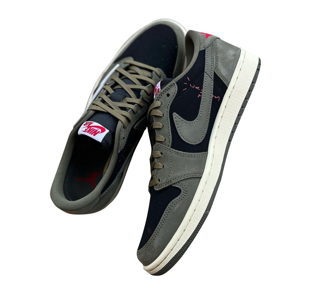 Travis Scott x Air Jordan 1 Low OG Black Olive DM7866-002