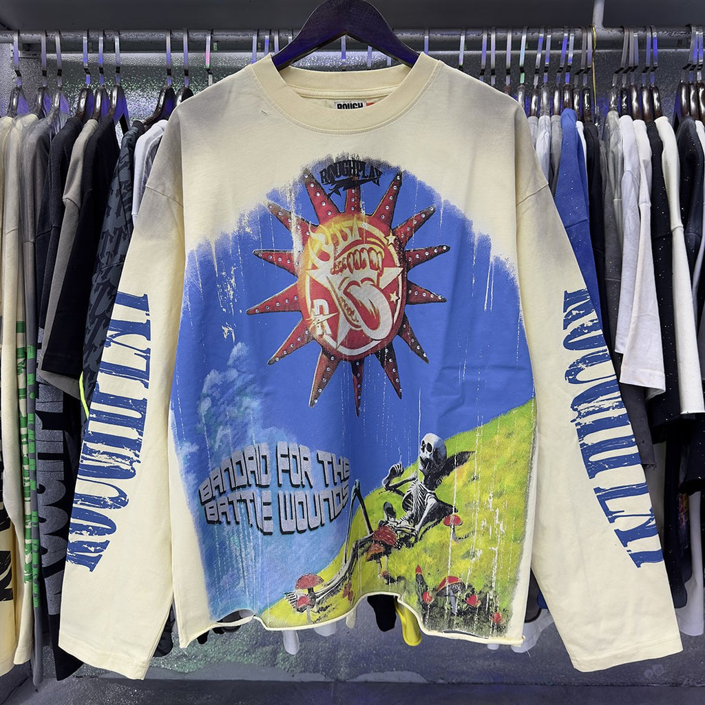 Rough Play SunShower Rhinestone Long-Sleeve T-Shirt